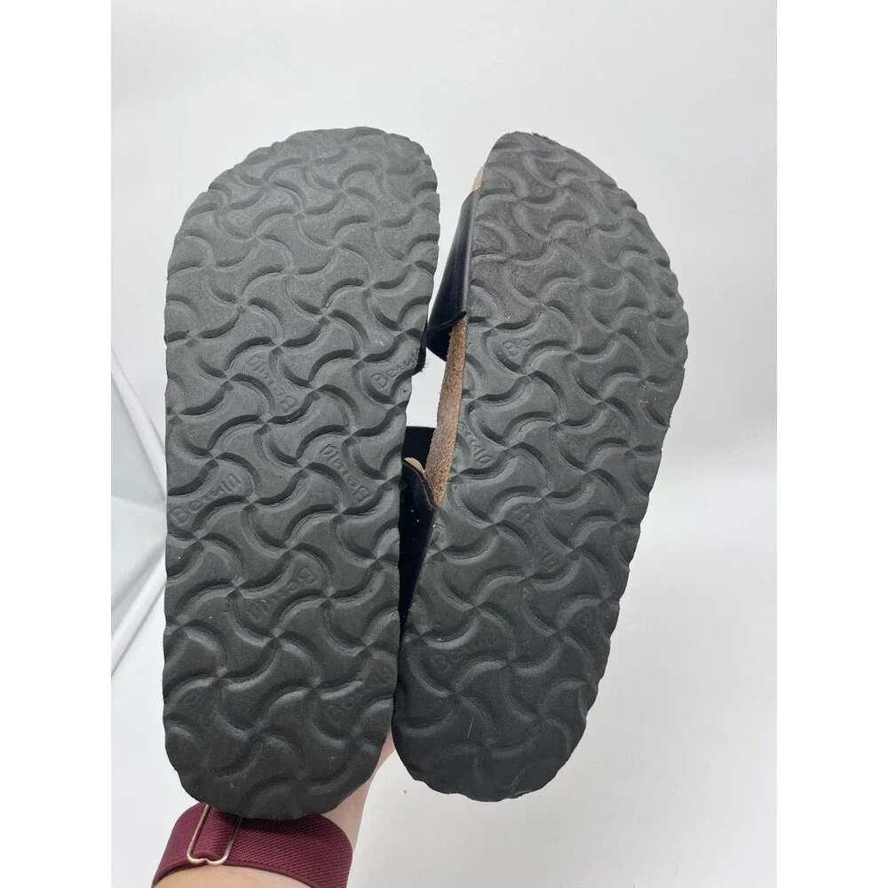 Betula Birkenstock Leo Black Buckle Sandals Size EU 41 Womens Size 10